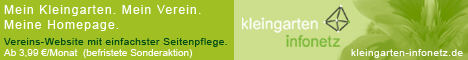 Kleingarten-Infonetz.de -
Bringen Sie Ihren Kleingartenverein ins Internet